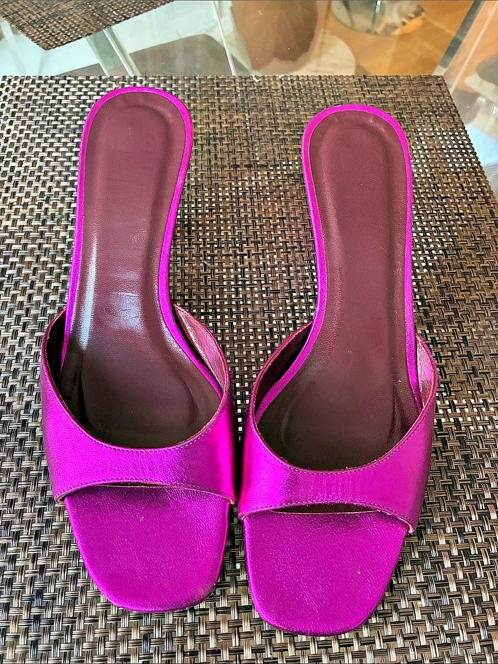 Staud Metallic Pink kitten Heels US 7